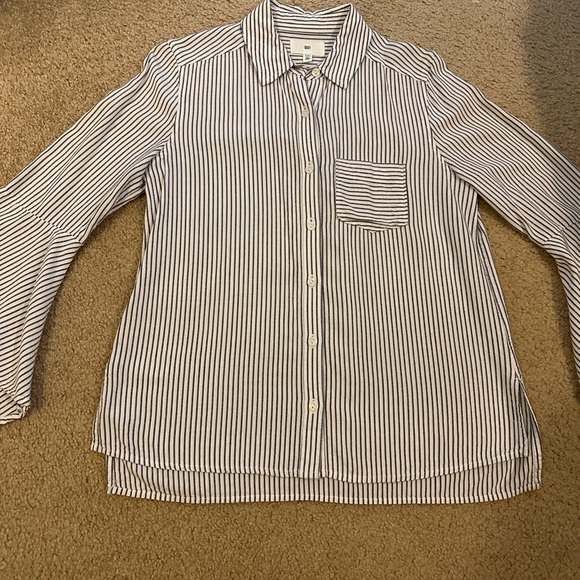 BP. striped bell sleeve blouse - Picture 5 of 11